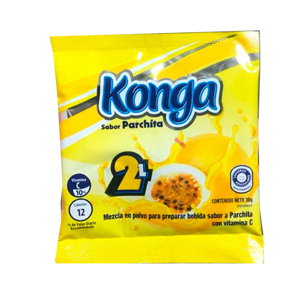 Bebida en Polvo Sabor Parchita Konga 30g