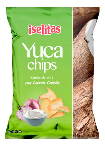 Hojuelas de Yuca Chips con Crema de Cebolla Iselitas 180gr