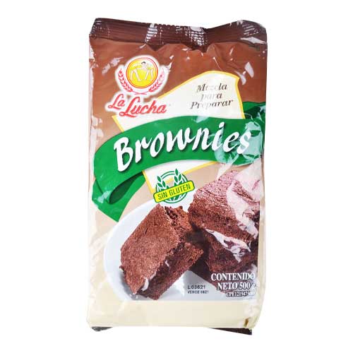 Mezcla Para Preparar Brownies 500gr La Lucha