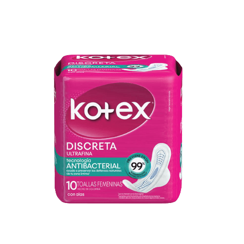 Toalla Femenina Discreta Kotex 10und