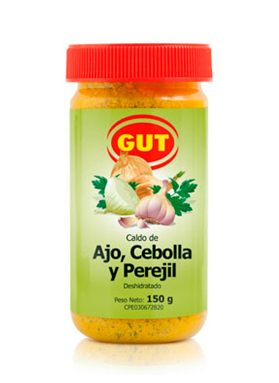 Caldo de Ajo, Cebolla y Perejil Gut 150g