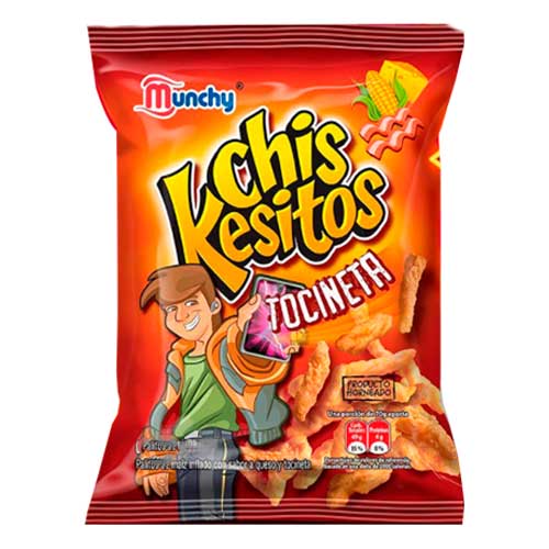 Chis Kesitos Sabor a Tocineta Munchy 145gr