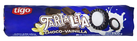 Tartaleta de Choco-Vainilla Tigo 140g