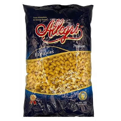 Pasta Premium Espirales Allegri 1Kg