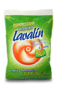 Detergente en Polvo Limón Lavalín 800g