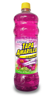 Desinfectante Antibacterial Campo de Flores Tapa Amarilla 1LT