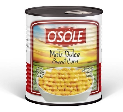 Lata de Maíz en Granos Osole 3Kg