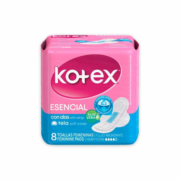 Toalla Esencial Kotex 8 Unidades