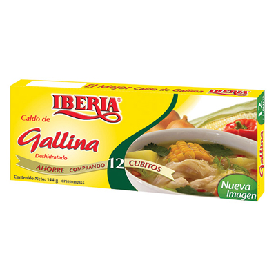 Caldo de Gallina Deshidratado Iberia 12 Uni