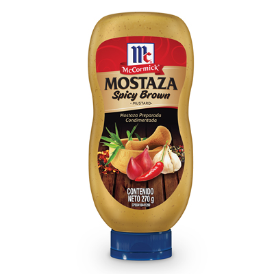 Mostaza Spicy Brown Mc Cormick 260 g