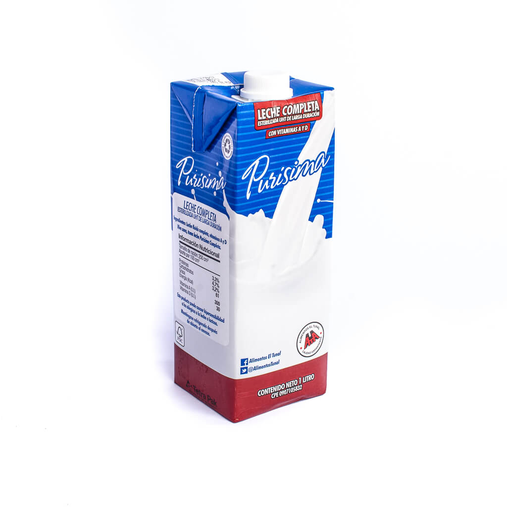 Leche Completa Purisima UTH 1 Lt.