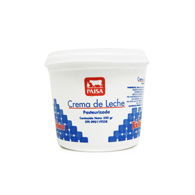 Crema de Leche Táchira Paisa 500 g