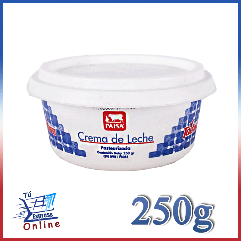 Crema de Leche Táchira Paisa 250 g