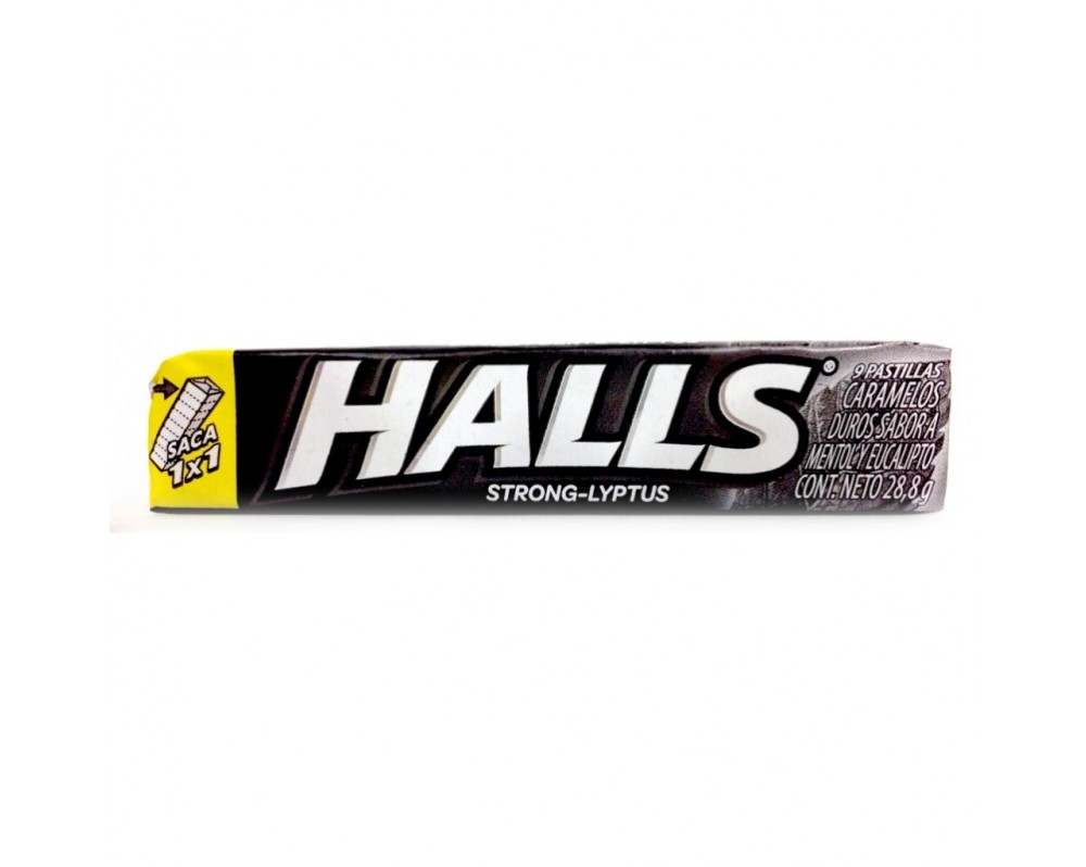 Caramelos de Menta Extra fuerte HALLS 9 unidades