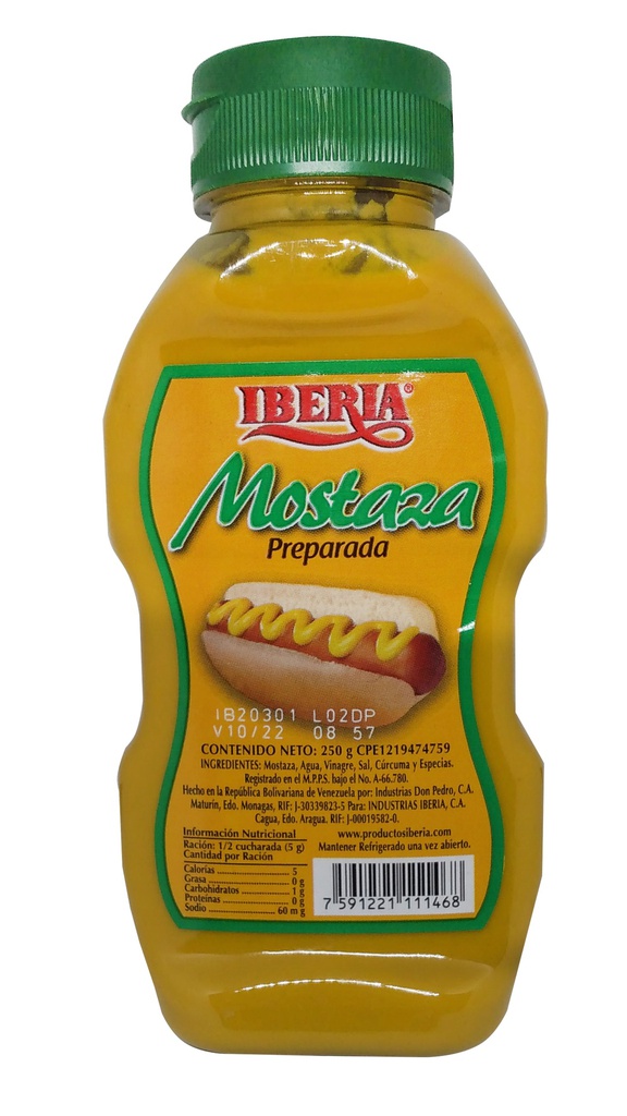 Mostaza Preparada Iberia 250 g