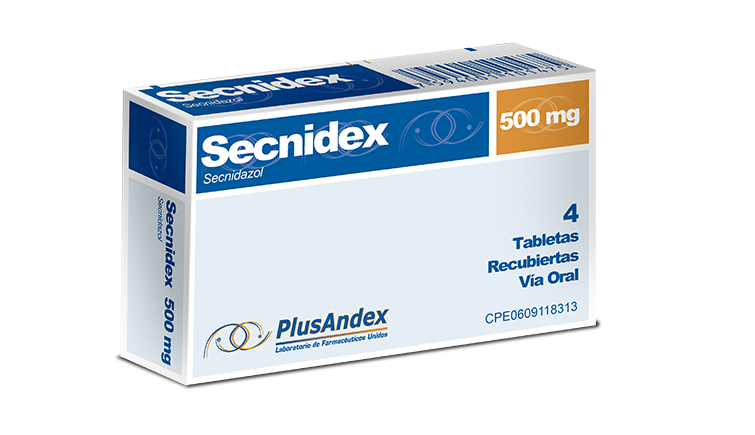 Secnidex 500mg x 4 Cápsulas PLUS ANDEX