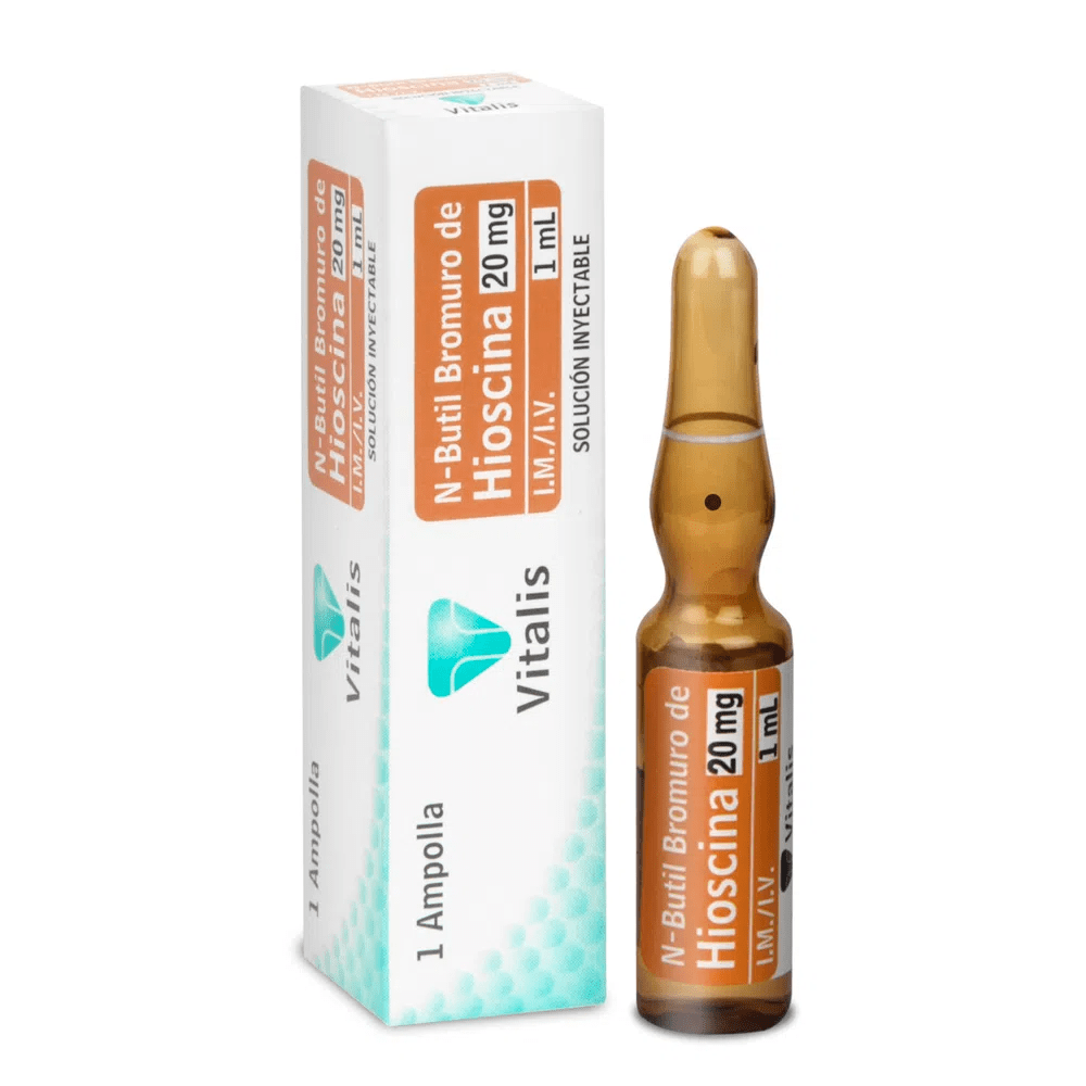 N-Butil Bromuro de Hioscina 20mg/1ml I.M/I.V VITALIS