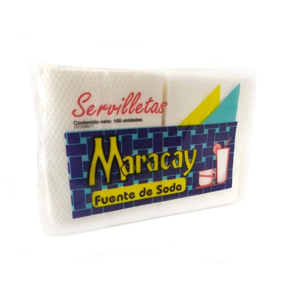 Servilletas Fuente de Soda Maracay 160 Uni (2 x 80)