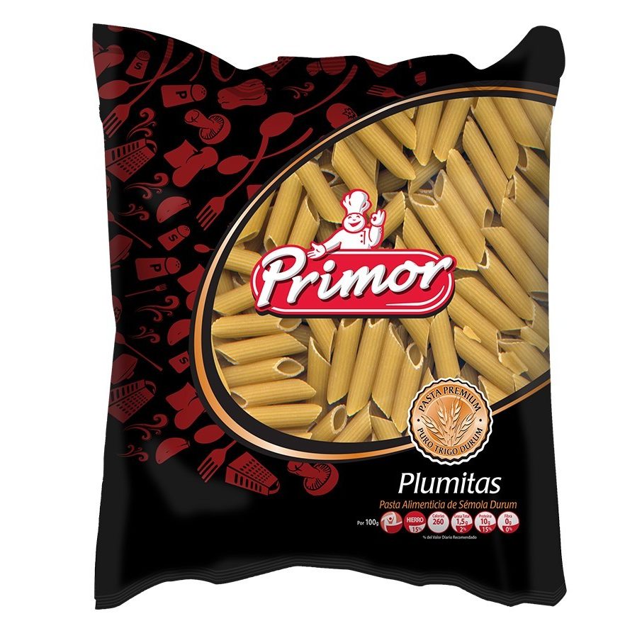 Pasta Plumitas Primor 1 Kg