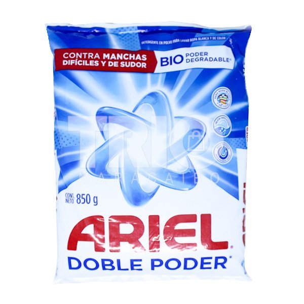 Detergente en Polvo doble Poder Ariel 850g