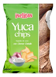 [040232527562] Hojuelas de Yuca Chips con Crema de Cebolla Iselitas 180gr