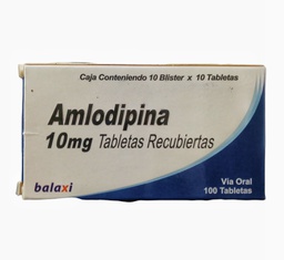 [001871] Amlodipina 10 mg X 10 Tabletas (Blister) Balaxi