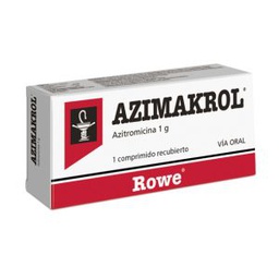 [990002031] Azimakrol (Azitromicina) 1000mg x 2 Tabletas