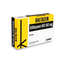 [7594000490303] Daltazen Diltiazem HCI 60mg  x 20 Comprimidos Klinos