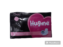 [7592726005610] Toallas Sanitarias 350mm Noche Hugme 10 Unidades