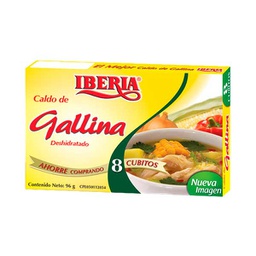 [000710] Caldo de Gallina Deshidratado Iberia 8 Uni