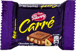 [003572] Chocolate Carré con Leche Savoy Nestle 25 g