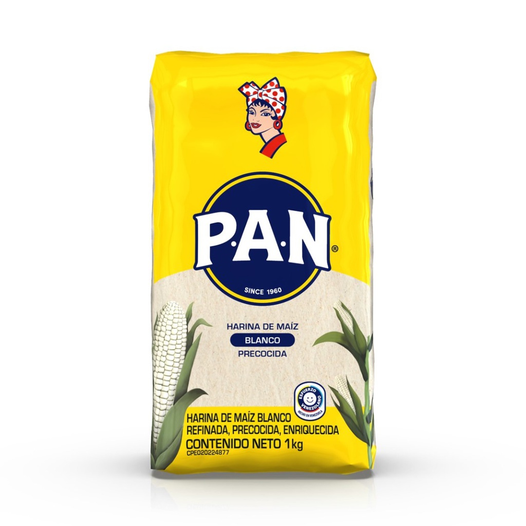 [002033] Harina de Maíz Blanco PAN 1 Kg