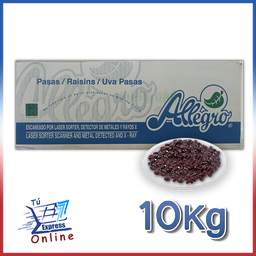 [011062] Caja de Uvas Pasas Chilenas 10 Kg Allegro