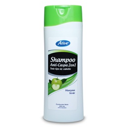 [8522429933247] Shampoo Manzana Verde Anti-Caspa Alive 400 ml