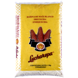 [7591827031511] Harina de Maíz Blanco &quot;LUCHAREPA&quot; La Lucha 1kg