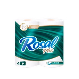 [7591098802384] Papel Higiénico Rosal Plus 4 Rollos 215 hojas