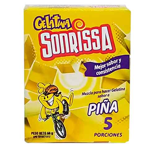 Gelatina de Piña Sonrissa 66g