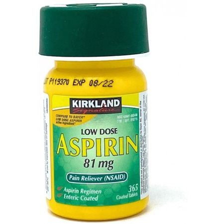 Aspirin 81 Mg x 365 Capsulas