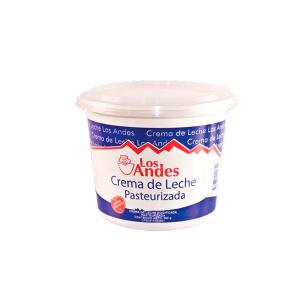 Crema de Leche Los Andes 500g