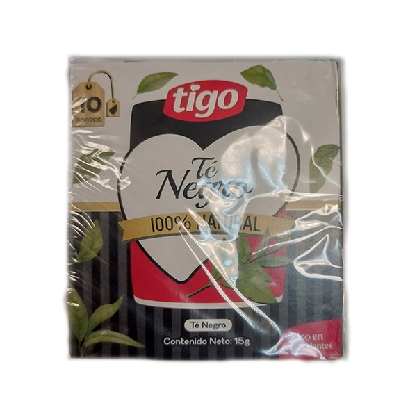 Infusión Té Negro 100% Natural Tigo 15 gr