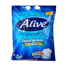 Detergente para todo Tipo de Ropa Blancura Total Alive 1Kg