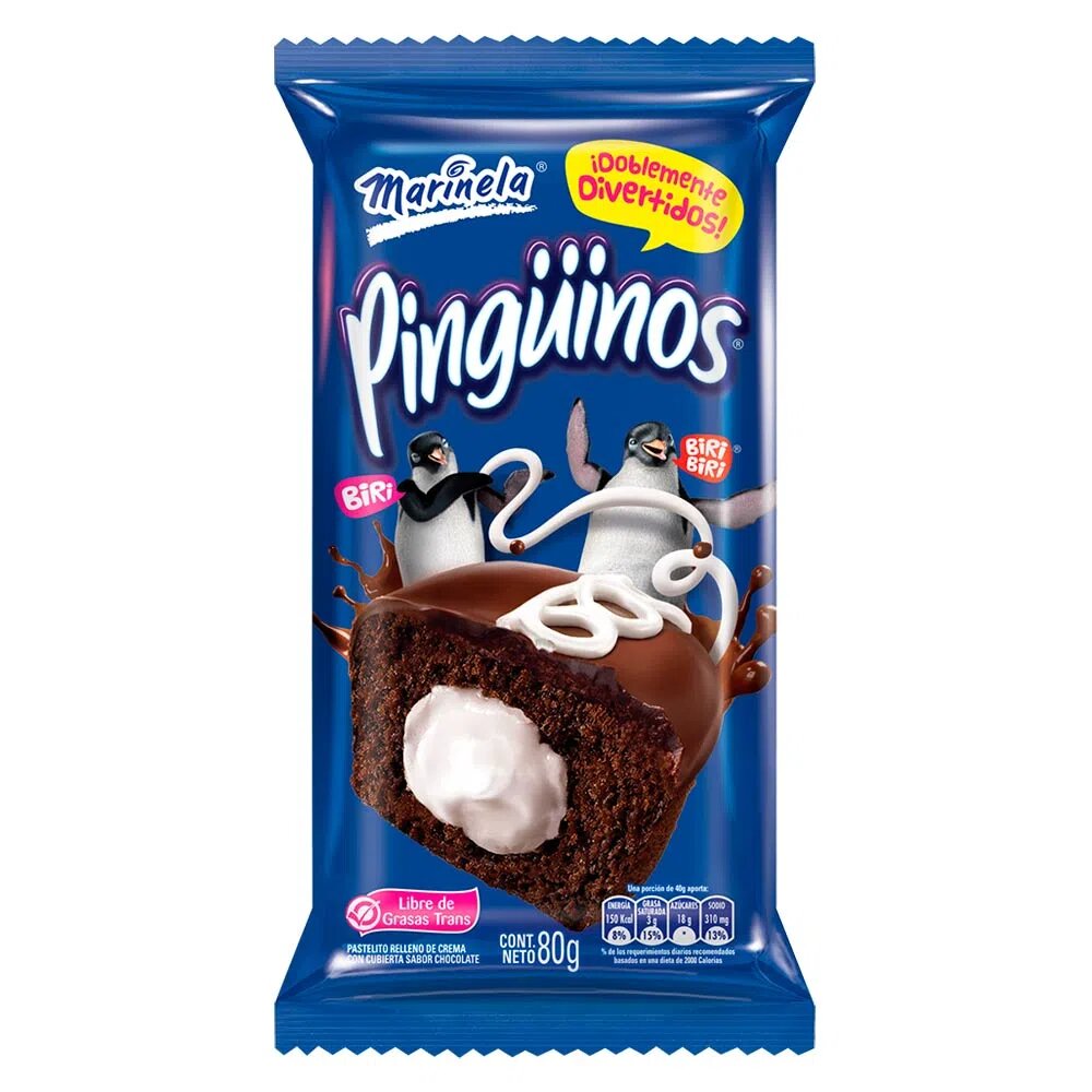 Pinguinos Biri Doble Marinela 80g
