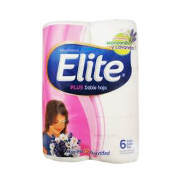 Papel Higiénico Elite Plus Doble Hoja 6 Rollos