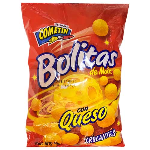 Bolitas de Maíz con Queso Crocantes Cometin 60gr