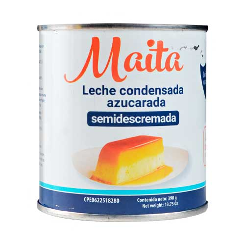 Leche Condensada Azucarada Semidescremada Maita 390gr