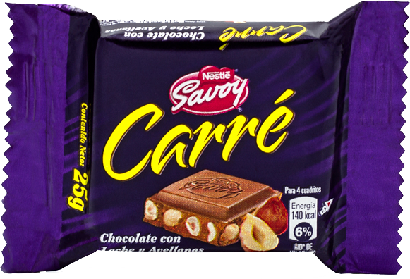 Chocolate Carré con Leche Savoy Nestle 25 g