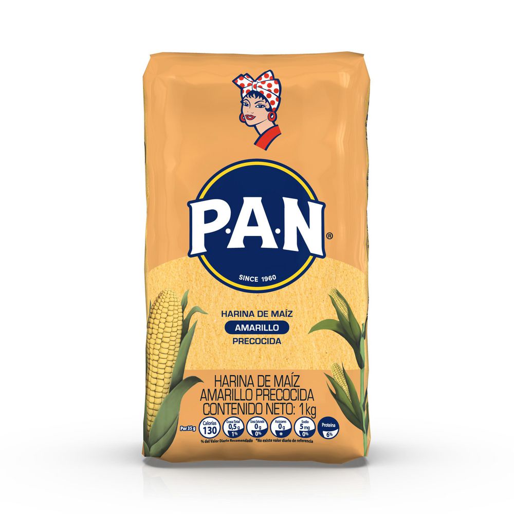 Harina de Maíz Amarillo PAN 1 Kg