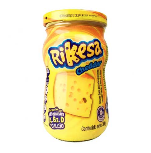 Queso Cheddar Fundido Rikesa Original 300g