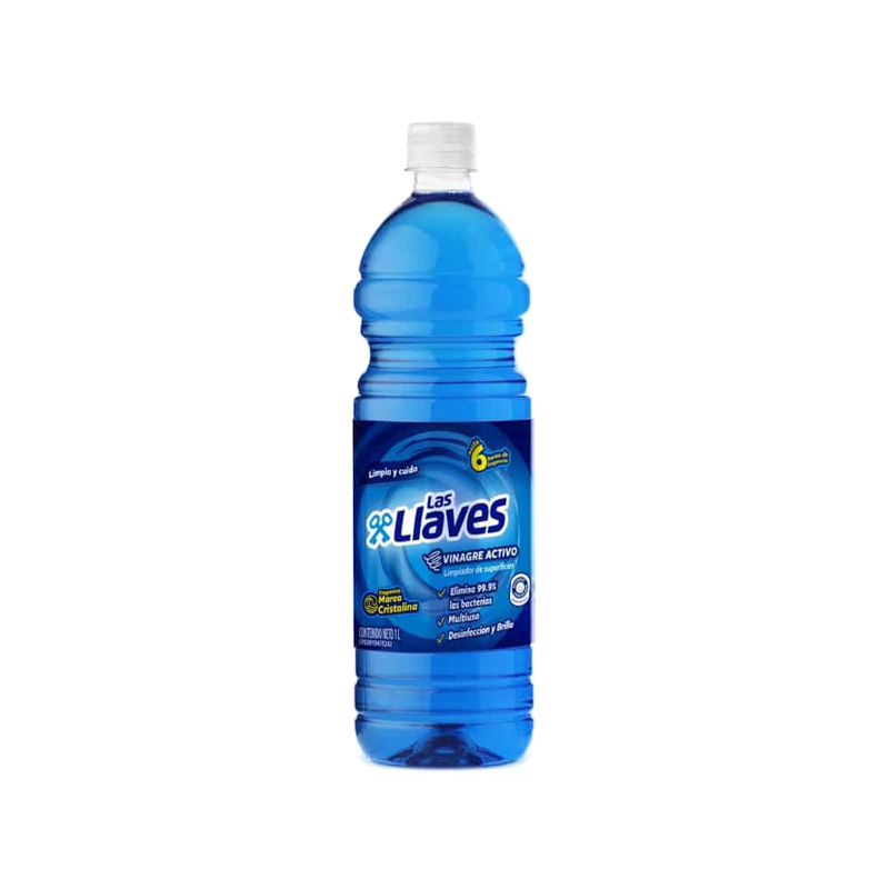 Desinfectante Superficie Vinagre Activo Las Llaves 1 Lt