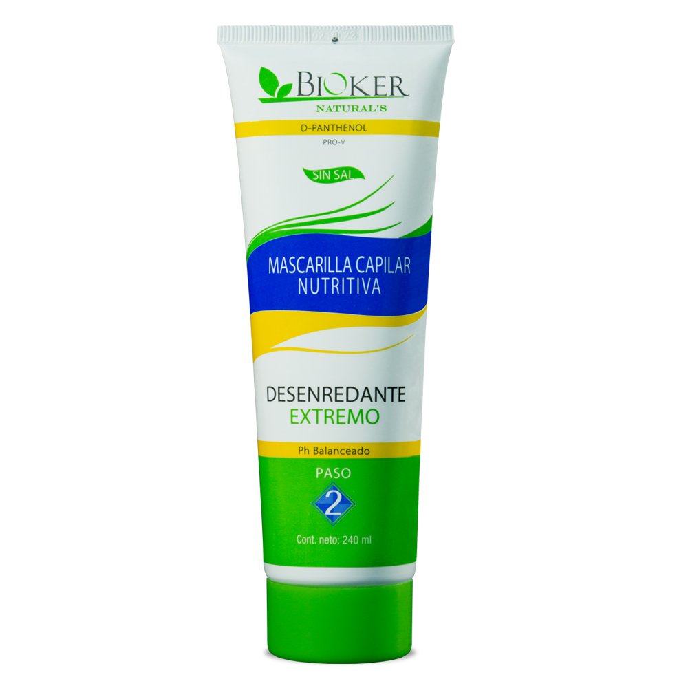 Mascarilla Capilar Nutritiva Paso 2 Bioker 240 ml